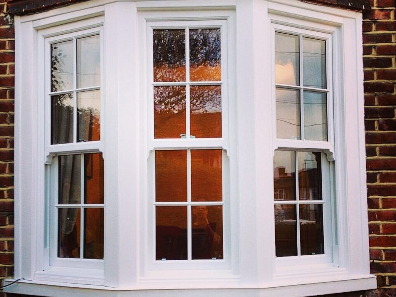 Sliding sash bay windows in Gloucester