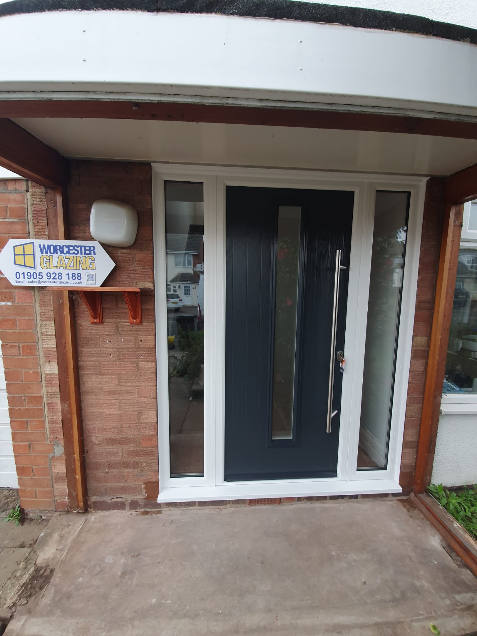 Grey composite door Worcester